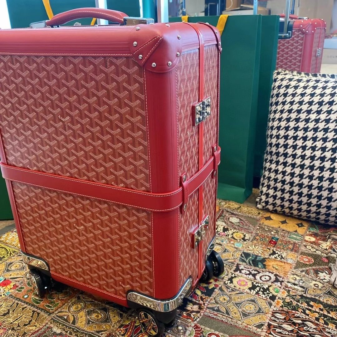 Goyard Travel Bags 20-Inch Monogram Rolling Suitcase — 15