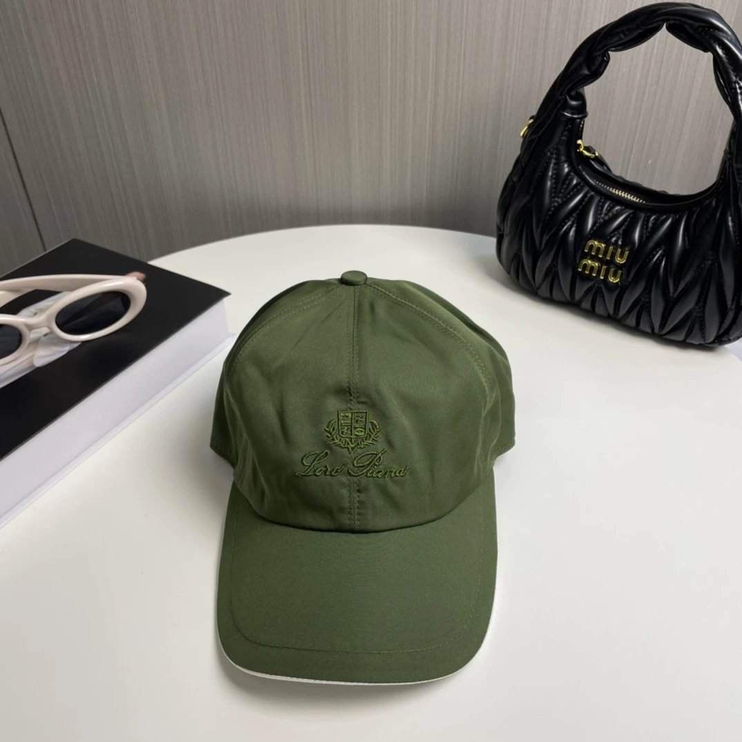 Loro Piana Hats Embroidered Crest Baseball Cap with Contrast Piping image 7