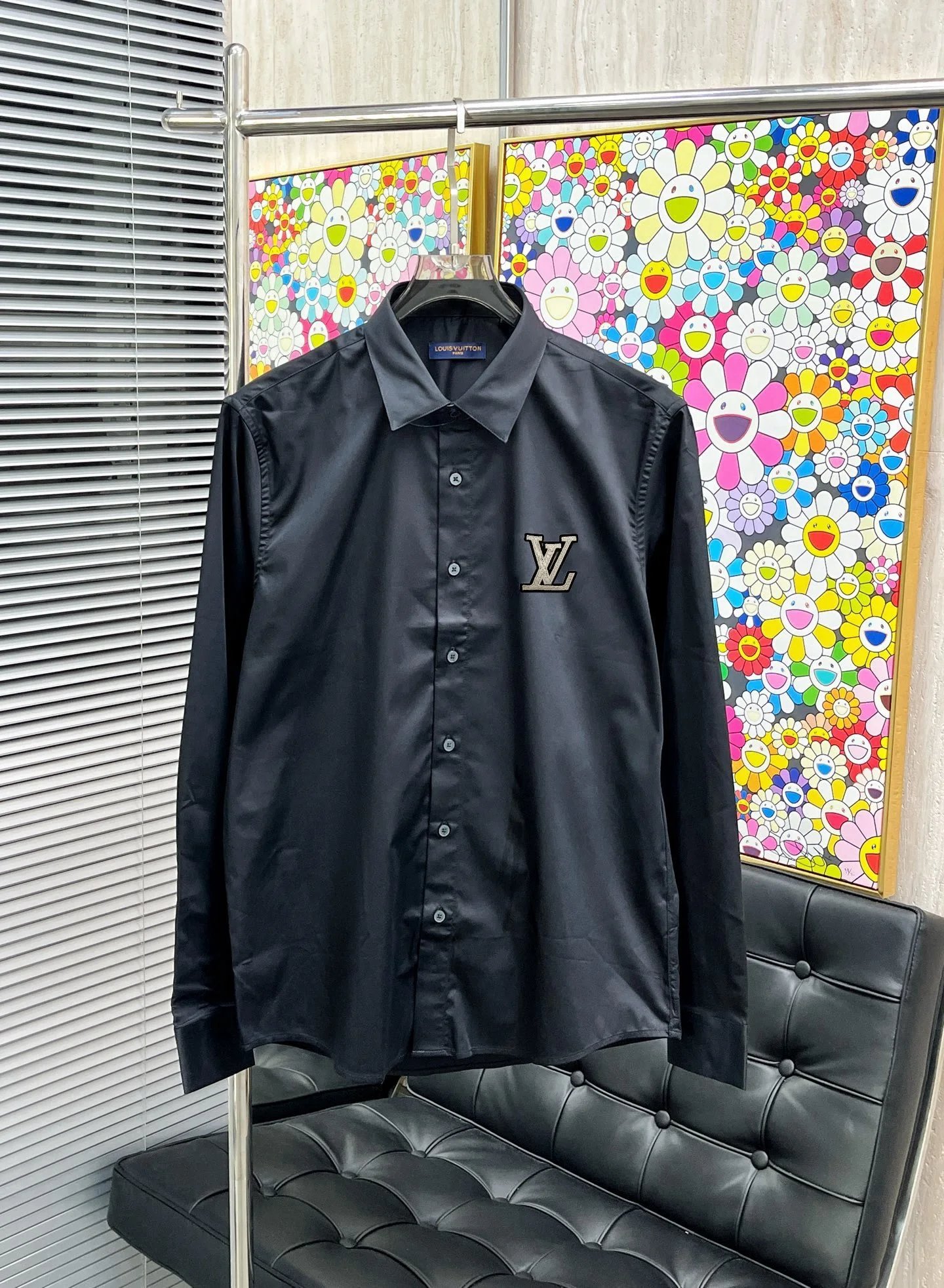Louis Vuitton Shirts Long-Sleeve Button-Up with Embroidered and Monogram Designs — 20