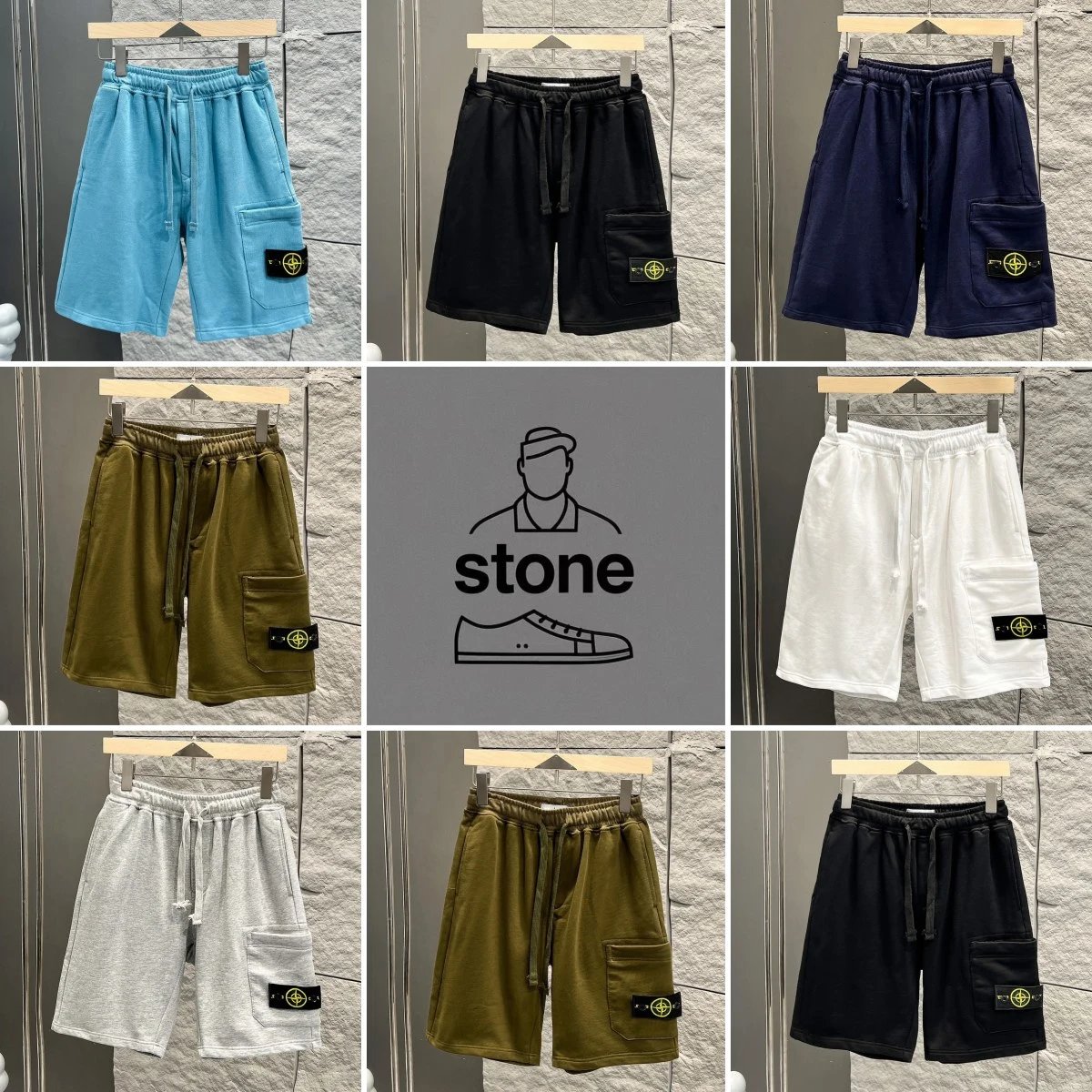 2025ss St0ne 1s1and shorts - 132176