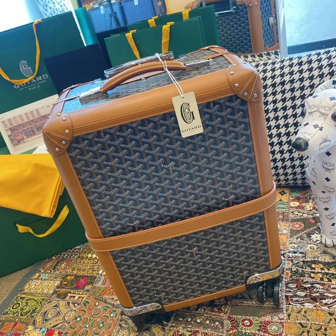Goyard Travel Bags 20-Inch Monogram Rolling Suitcase — 09