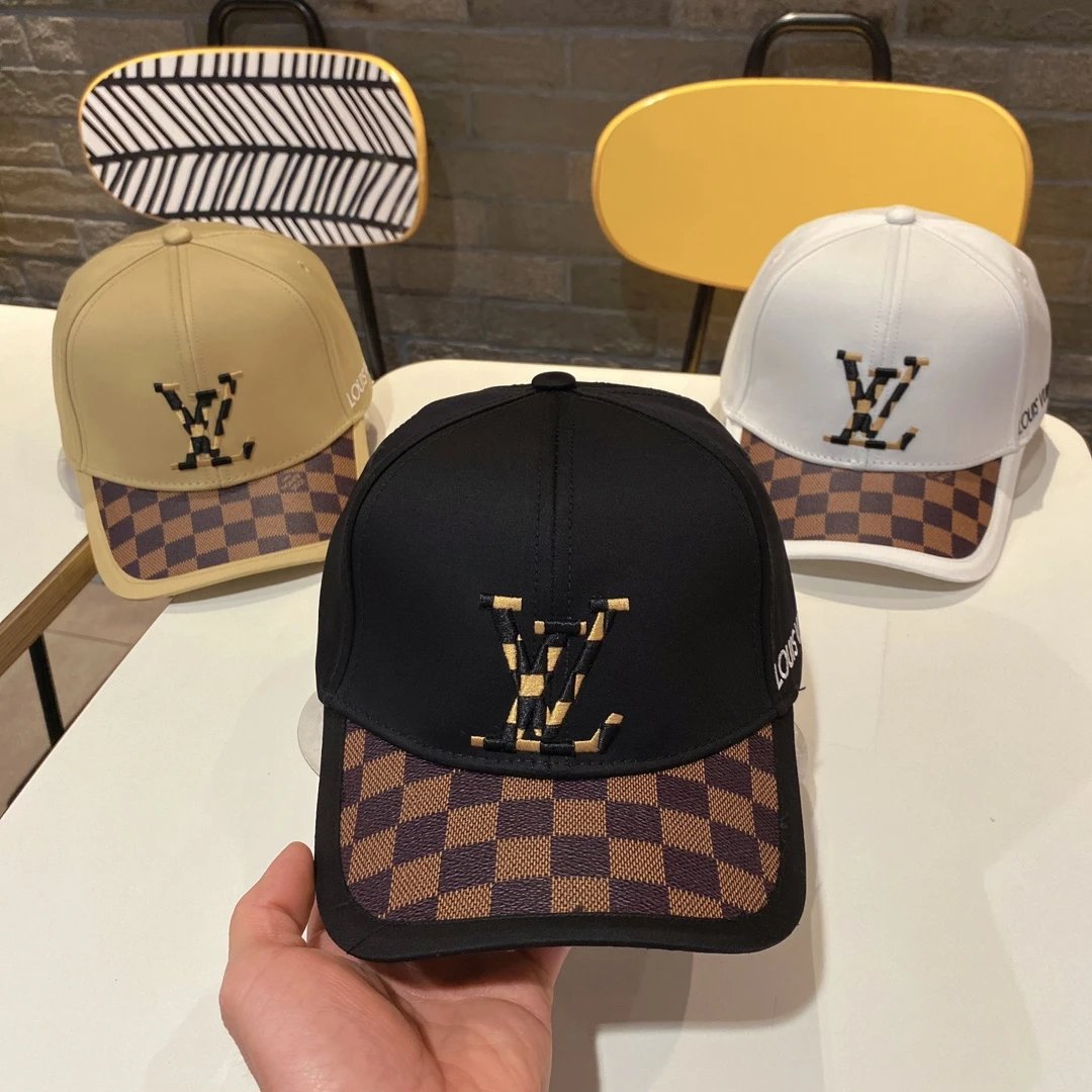 Fendi Hats Logo Baseball Cap with Contrast Whipstitch Brim — 23