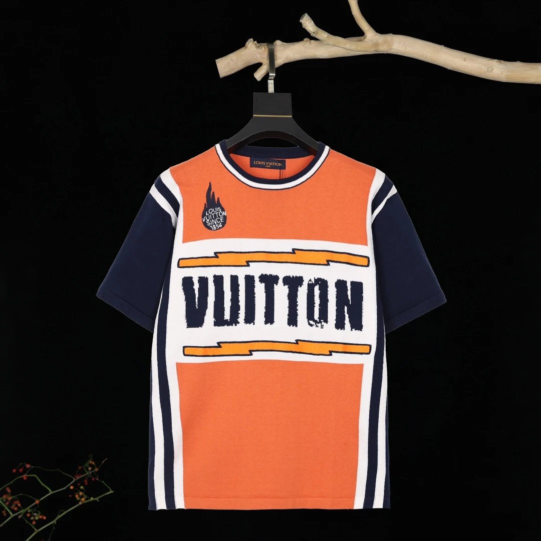 Louis Vuitton Shirts Monogram Knit Polo Shirt — 07