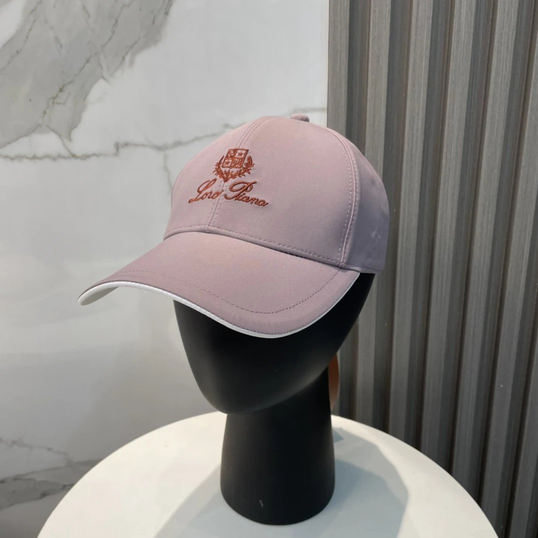 Loro Piana Hats Embroidered Crest Baseball Cap with Contrast Piping — 11