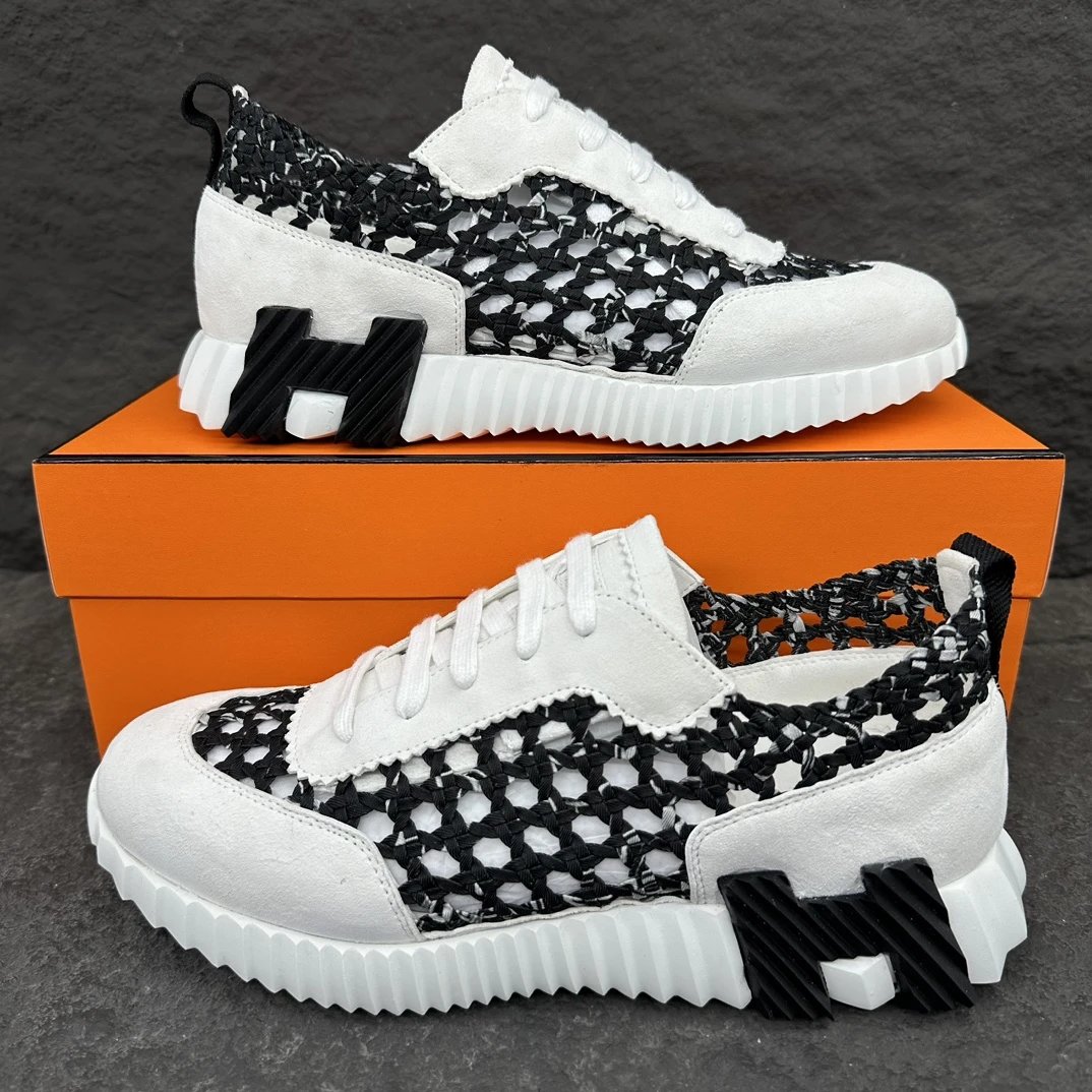 Unbranded Sneakers Woven Upper with Ribbed Sole image 3