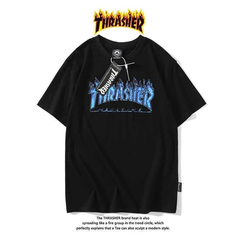 Thrasher T-Shirts Flame Logo Graphic — 15