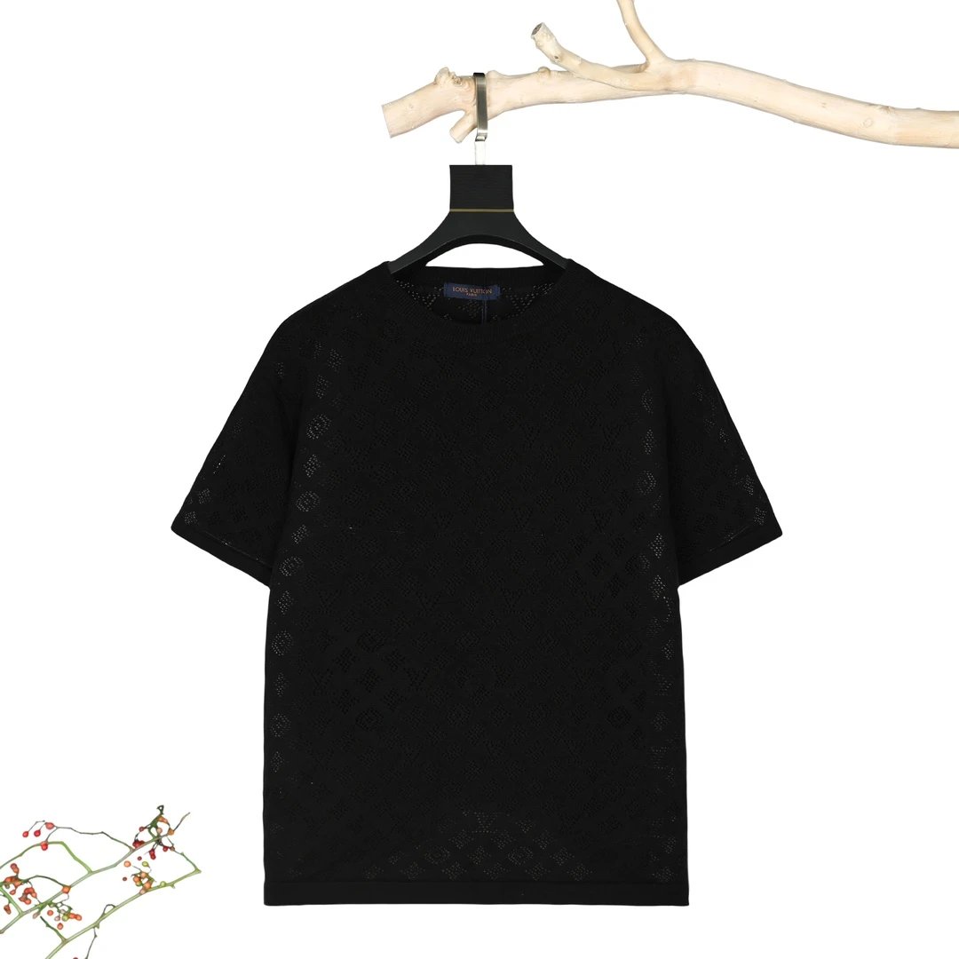 Louis Vuitton Shirts Monogram Knit Polo Shirt — 17