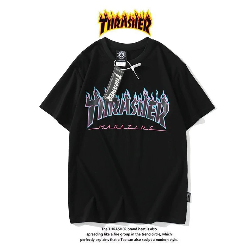 Thrasher T-Shirts Flame Logo Graphic — 14