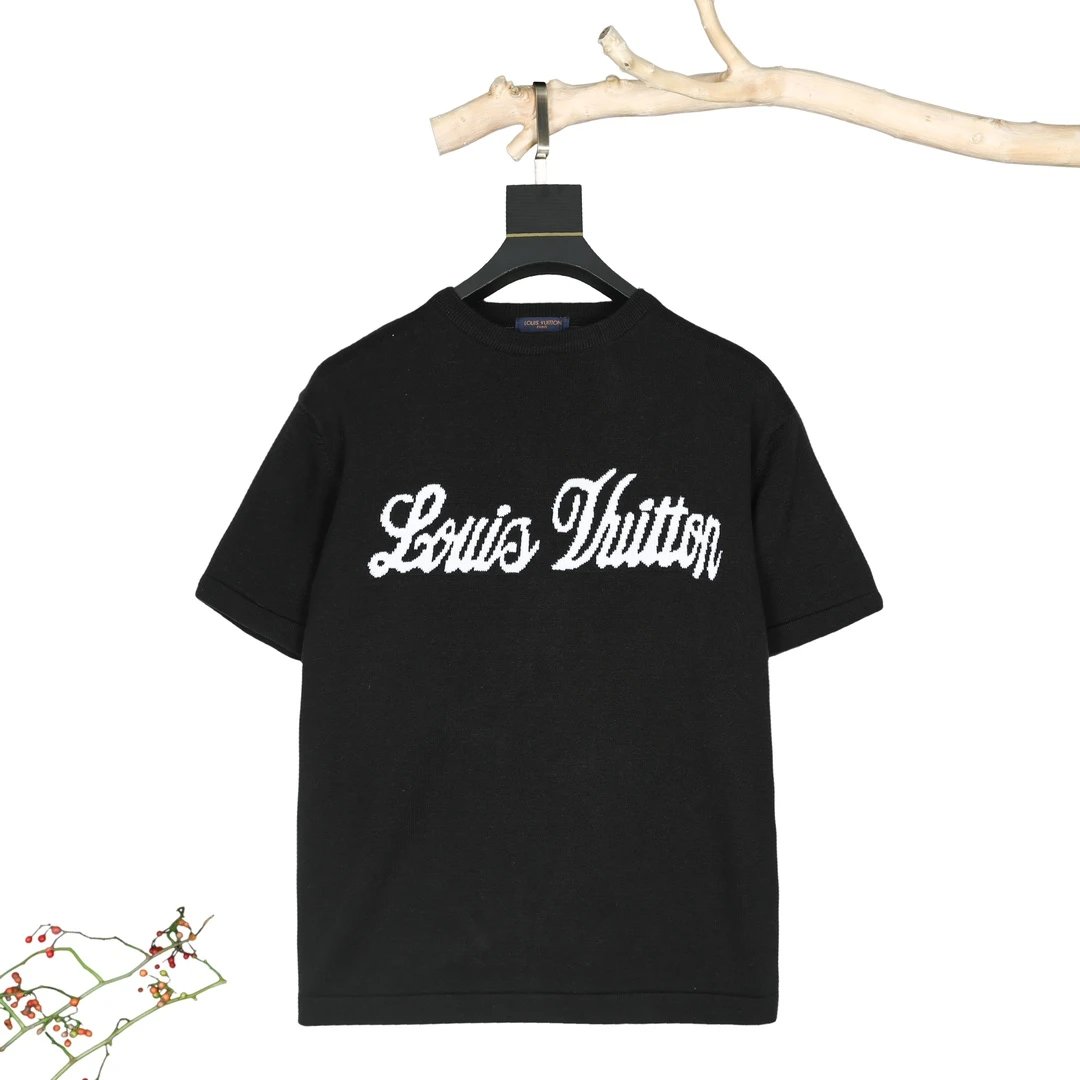 Louis Vuitton Shirts Monogram Knit Polo Shirt — 08