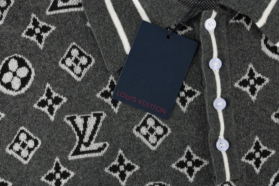 Louis Vuitton Shirts Monogram Knit Polo Shirt image 3