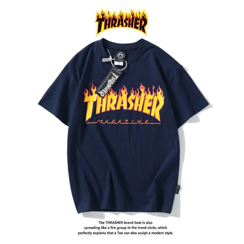 Thrasher T-Shirts Flame Logo Graphic — 09