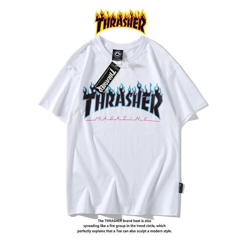 Thrasher T-Shirts Flame Logo Graphic — 13