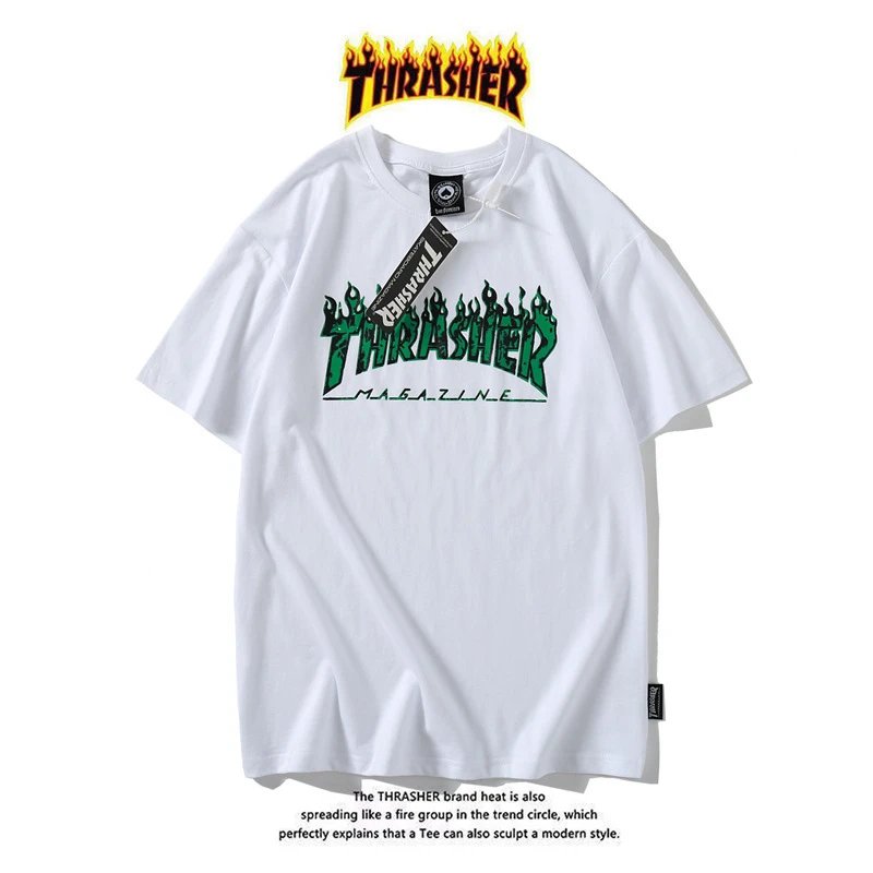 Thrasher T-Shirts Flame Logo Graphic — 05
