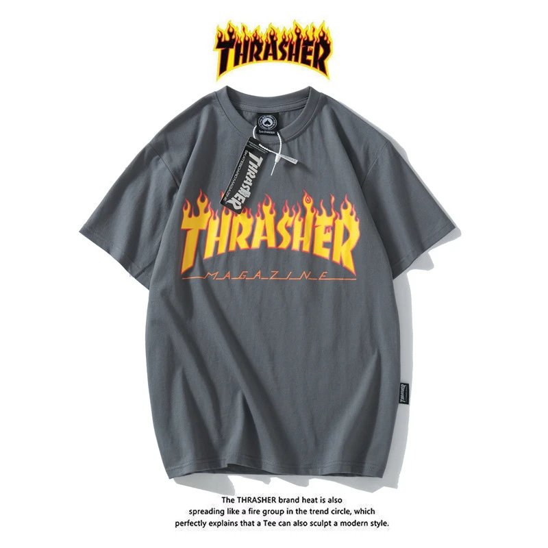 Thrasher T-Shirts Flame Logo Graphic — 04