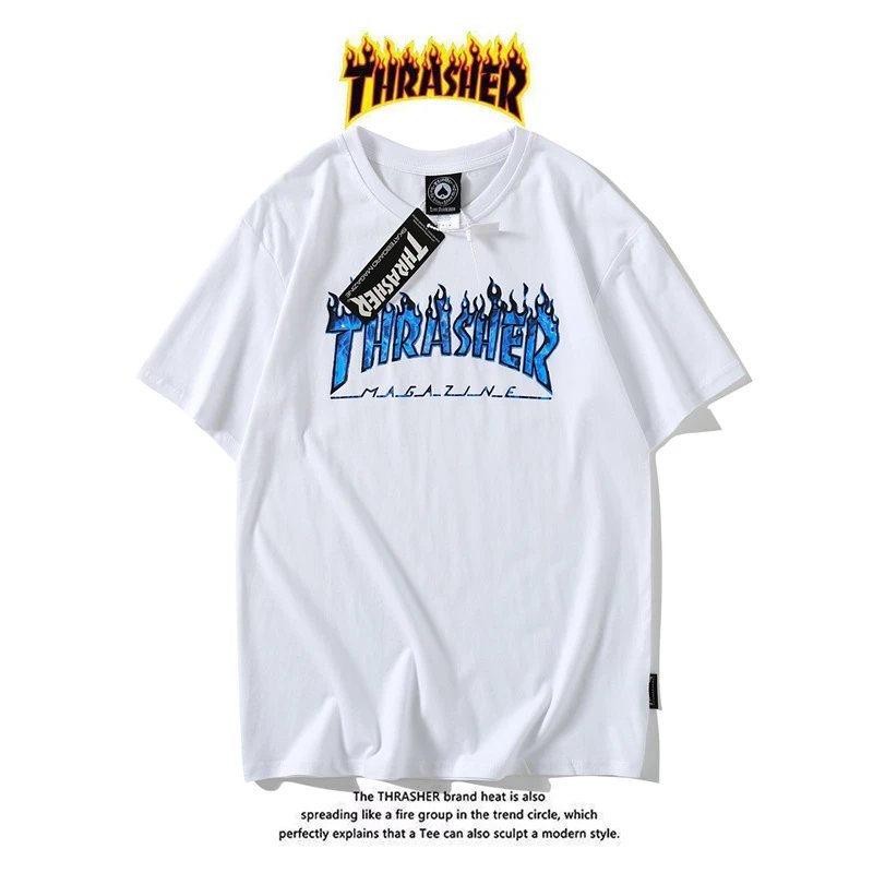 Thrasher T-Shirts Flame Logo Graphic — 12