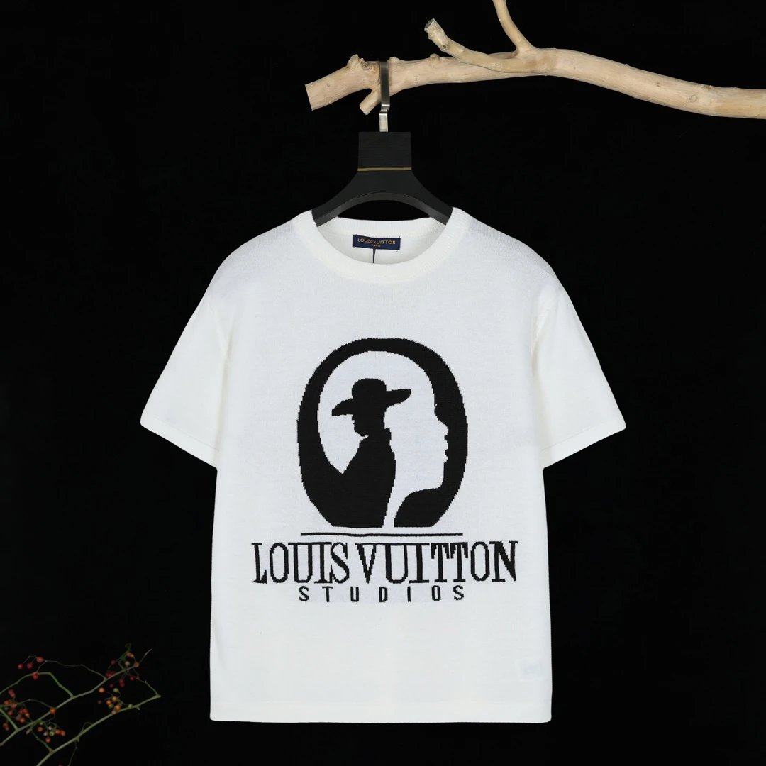 Louis Vuitton Shirts Monogram Knit Polo Shirt — 19