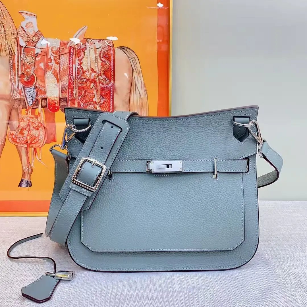 Unbranded Crossbody Bags Front-flap bag with turn-lock closure and wide adjustable strap image 5
