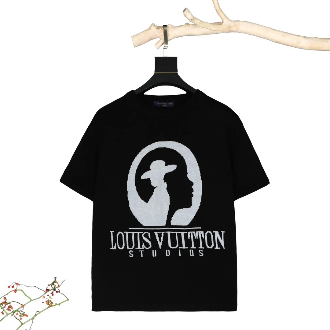 Louis Vuitton Shirts Monogram Knit Polo Shirt — 18