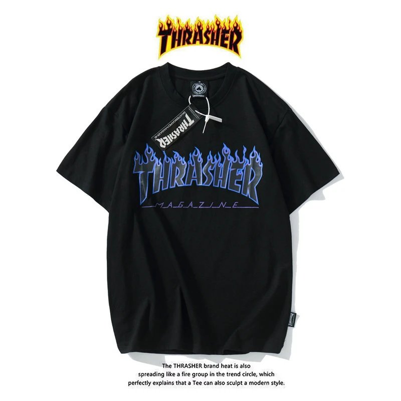 Thrasher T-Shirts Flame Logo Graphic — 11