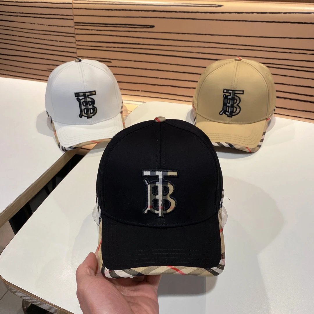 Fendi Hats Logo Baseball Cap with Contrast Whipstitch Brim — 14