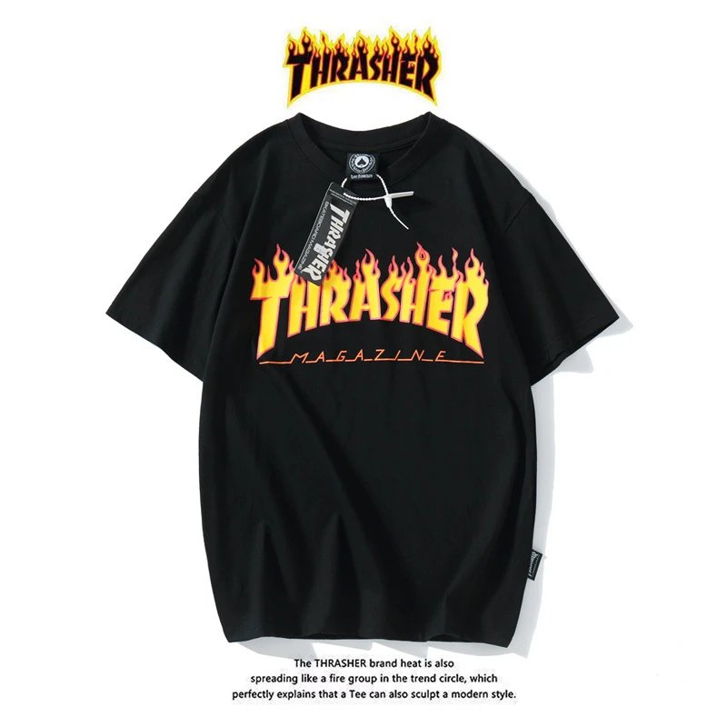 Thrasher T-Shirts Flame Logo Graphic — 06