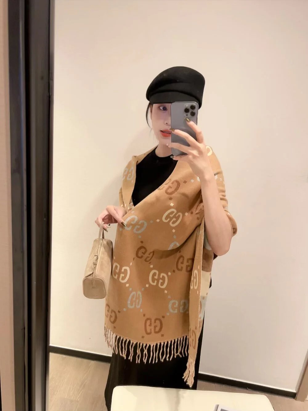 Louis Vuitton Scarves Monogram fringe scarf — 14