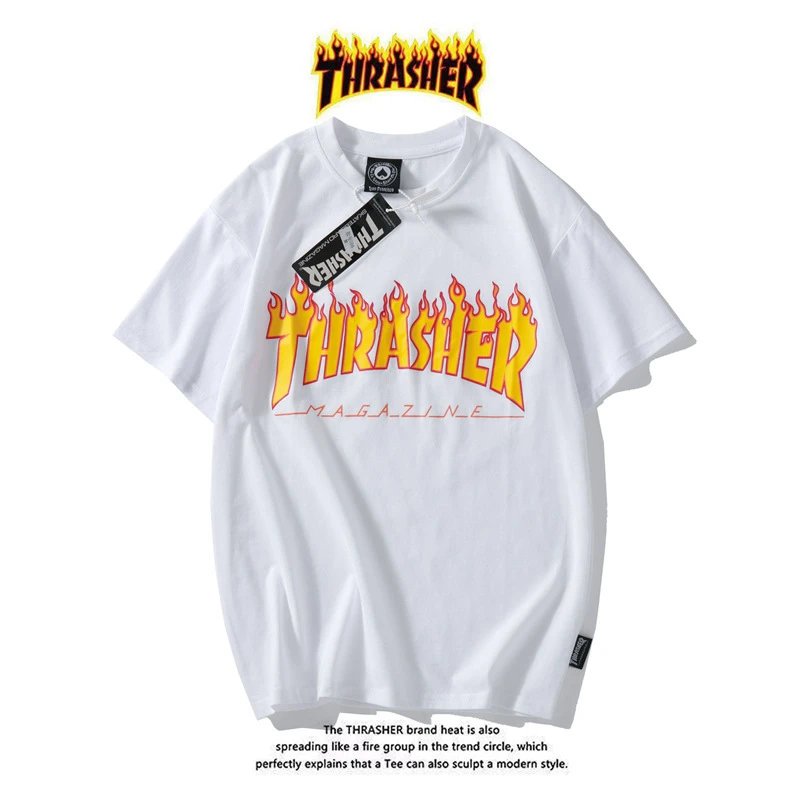 Thrasher T-Shirts Flame Logo Graphic — 02