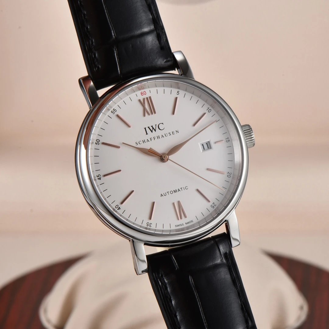 IWC Watches Leather-Strap Analog — 13