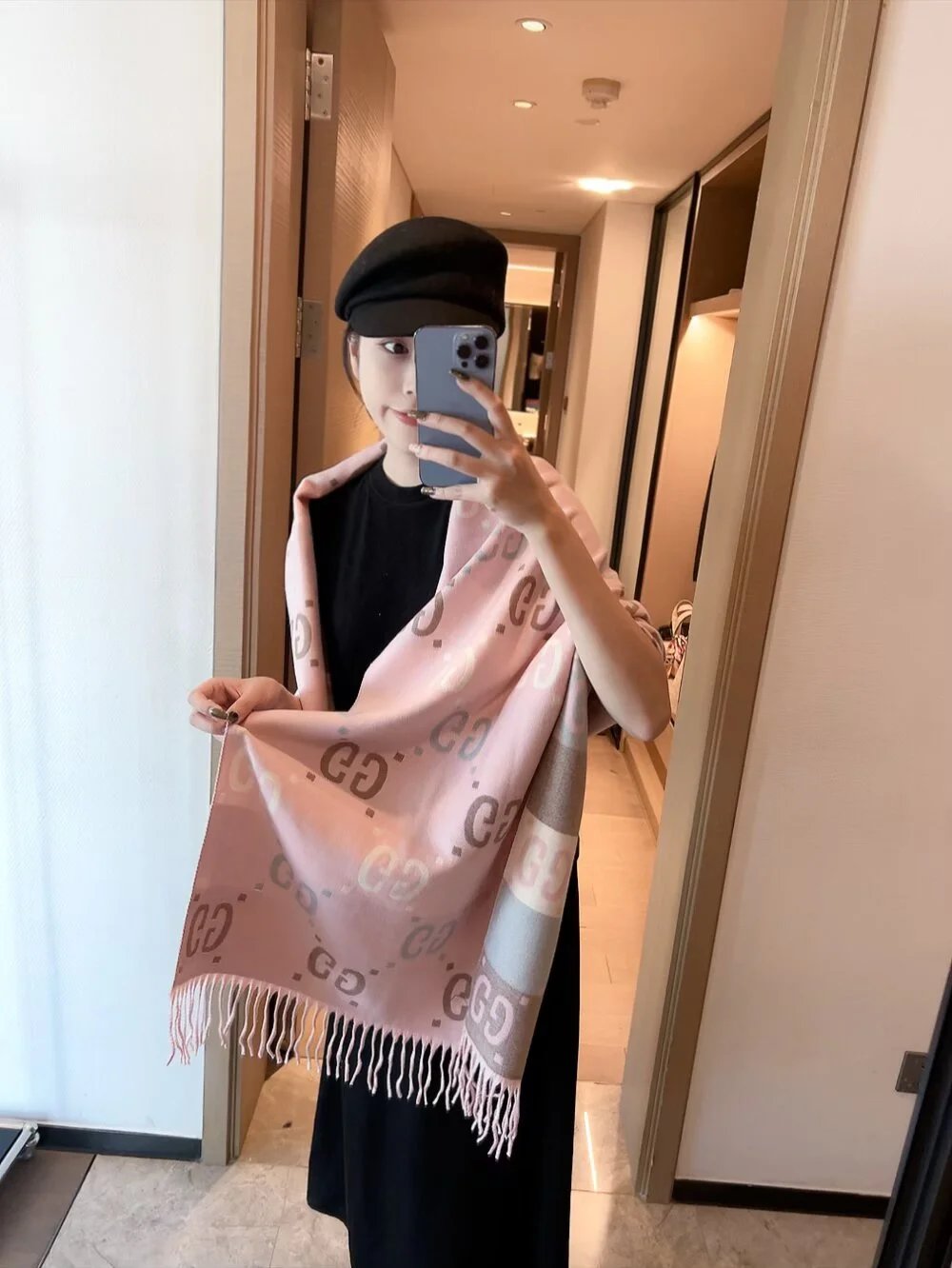 Louis Vuitton Scarves Monogram fringe scarf — 13