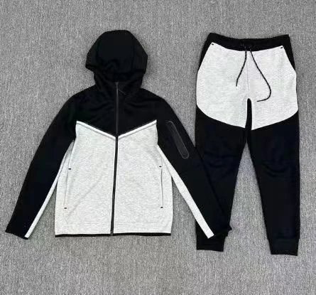 Black patchwork light gray full sleeves