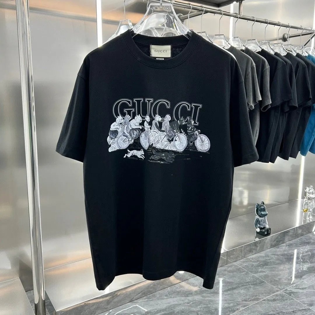 Gucci GG Tiger Print T-Shirt White - 6