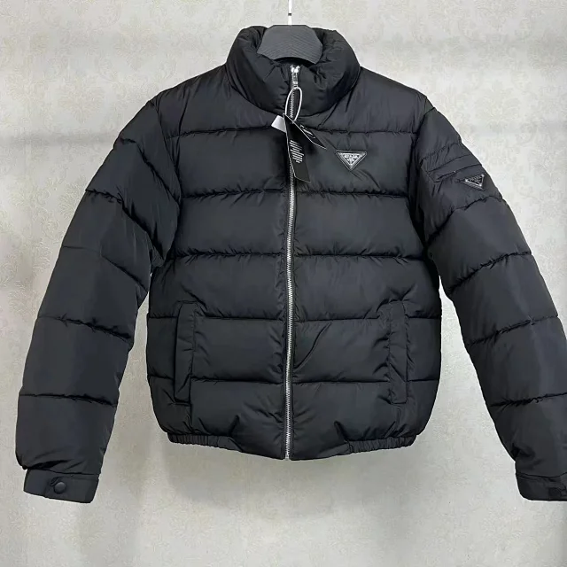 Burberry Down Jackets Hooded puffer jacket with check-lined hood product detail image 21