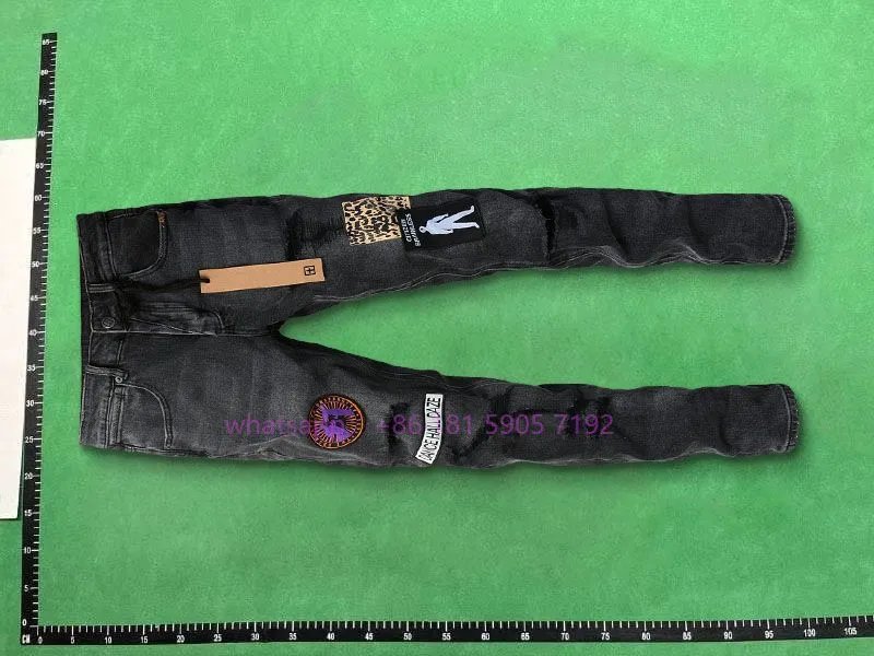 NEW1复古做旧青年休闲牛仔磨破修身小脚裤TOP品质 6