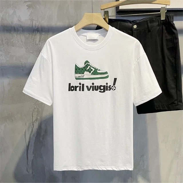 Louis Vuitton T-Shirts Graphic Print Short-Sleeve T-Shirt product detail image 11