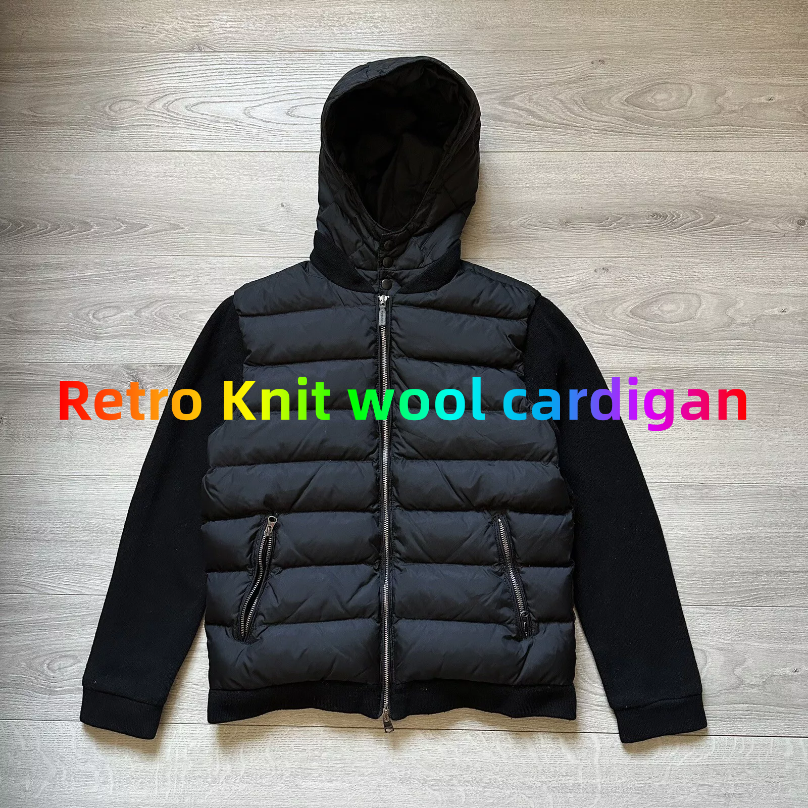 PRO066 Retro Knit wool cardigan 复古针织羽绒