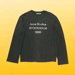 thumbnail for Non-AC 1996 mud dyed linen cotton long sleeve fabric detection 85 cotton 15 hemp correct fabric perfect fit knife cut destruction silk screen logo imported machine