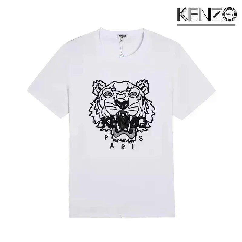 Kenzo Tiger Embroidered Black T-Shirt - 11