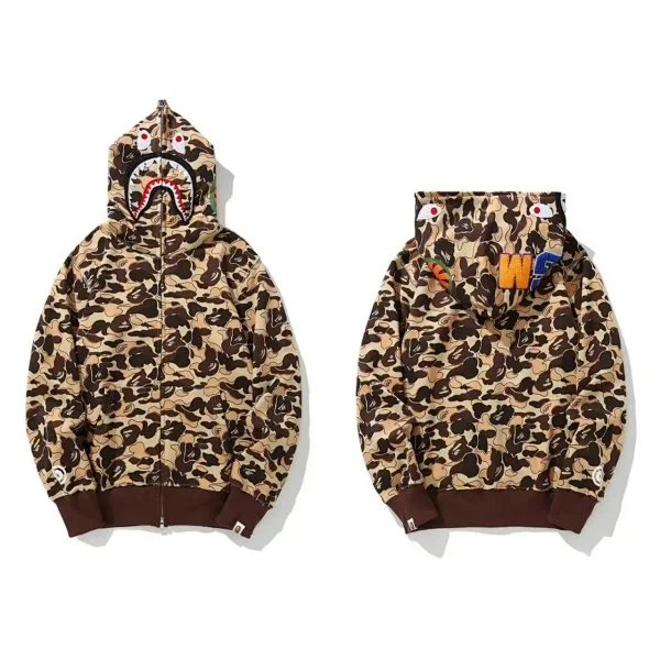 A Bathing Ape Shark Camo Shorts Blue - 17