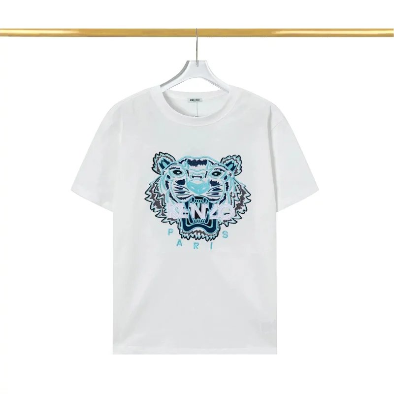 Kenzo Tiger Embroidered Black T-Shirt - 20