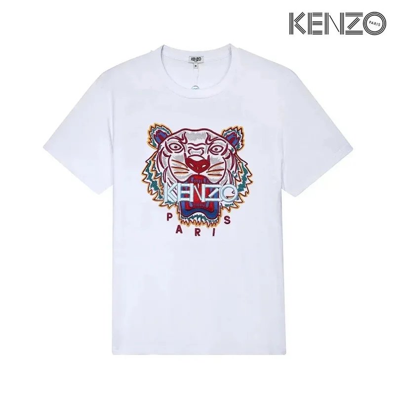 Kenzo Tiger Embroidered Black T-Shirt - 23