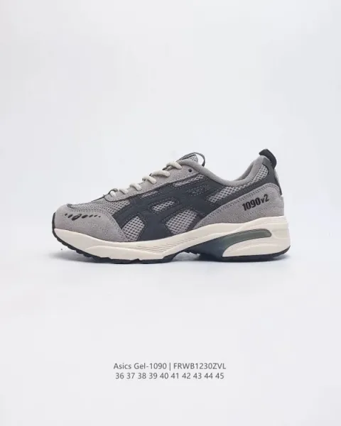 Asics Gel-1090 Silver Red Black Running Shoes - 25
