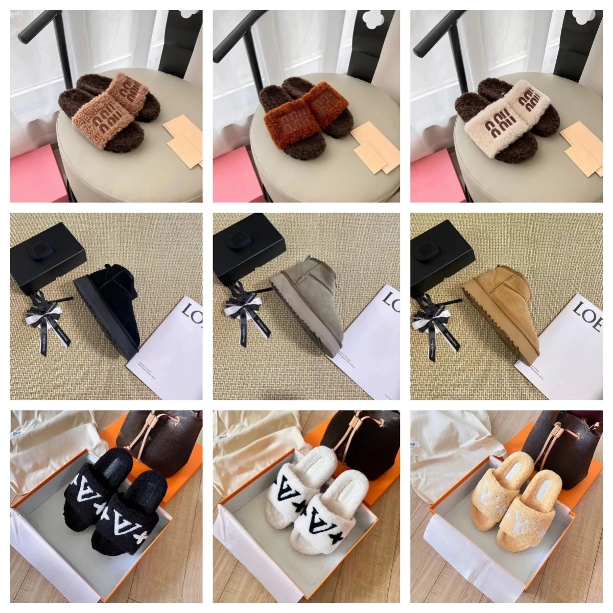 Miu Miu Shearling Slides [40 s