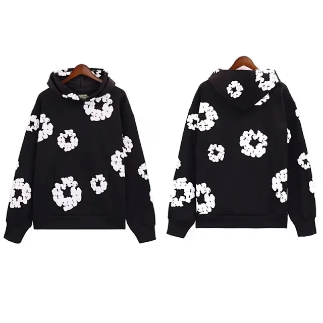 Unbranded Hoodies & Sweatshirts Floral Print Pullover Hoodie product detail image 37