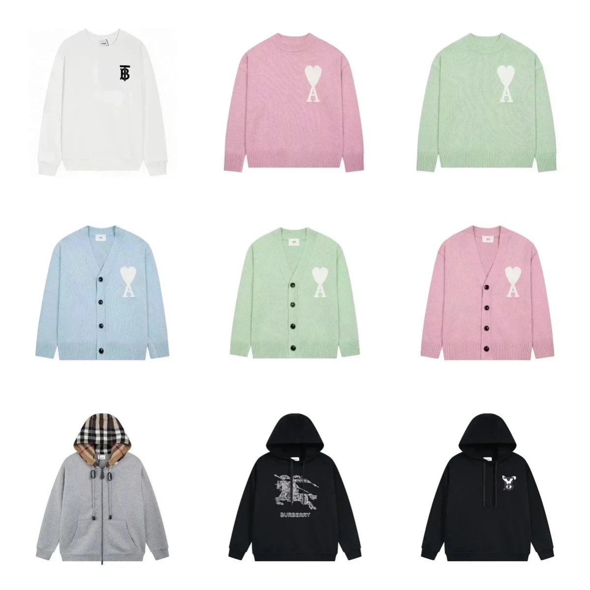 JIU-1 TOP2024秋冬长袖T恤休闲服装卫衣（品质一流标签齐全） - 132262