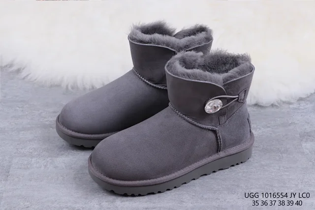 UGG Slippers Suede Slip-On with Braided Trim and Shearling Lining product detail image 27