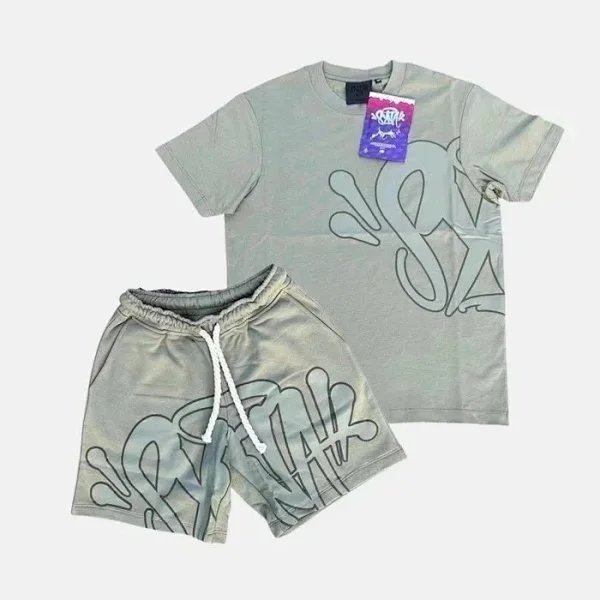 Corteiz 'Og' Graffiti Hoodie and Sweatpants Set Light Blue - 20