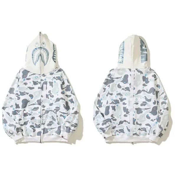 A Bathing Ape Shark Camo Shorts Blue - 23