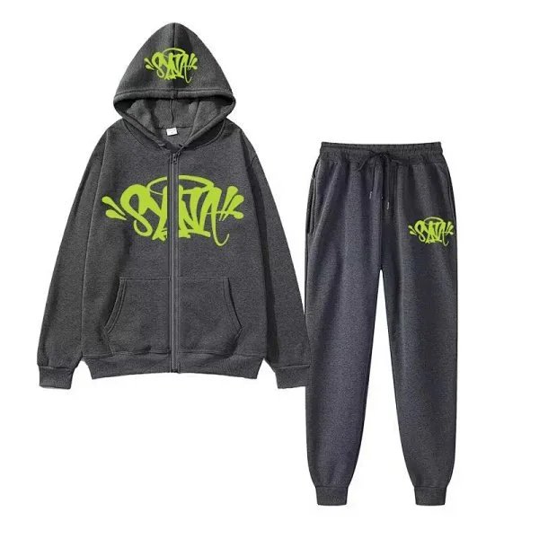 Corteiz 'Og' Graffiti Hoodie and Sweatpants Set Light Blue - 26