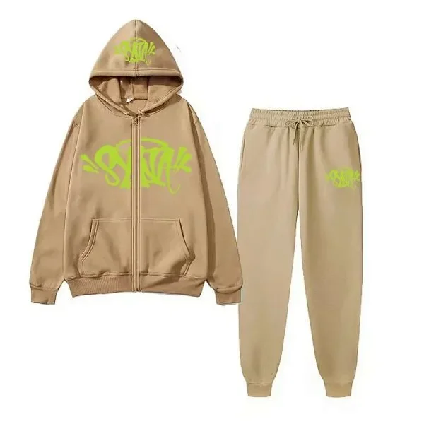 Unbranded Tracksuits Graffiti Print Hoodie and Flared Jogger Set product detail image 34