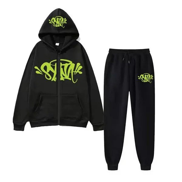 Corteiz 'Og' Graffiti Hoodie and Sweatpants Set Light Blue - 24